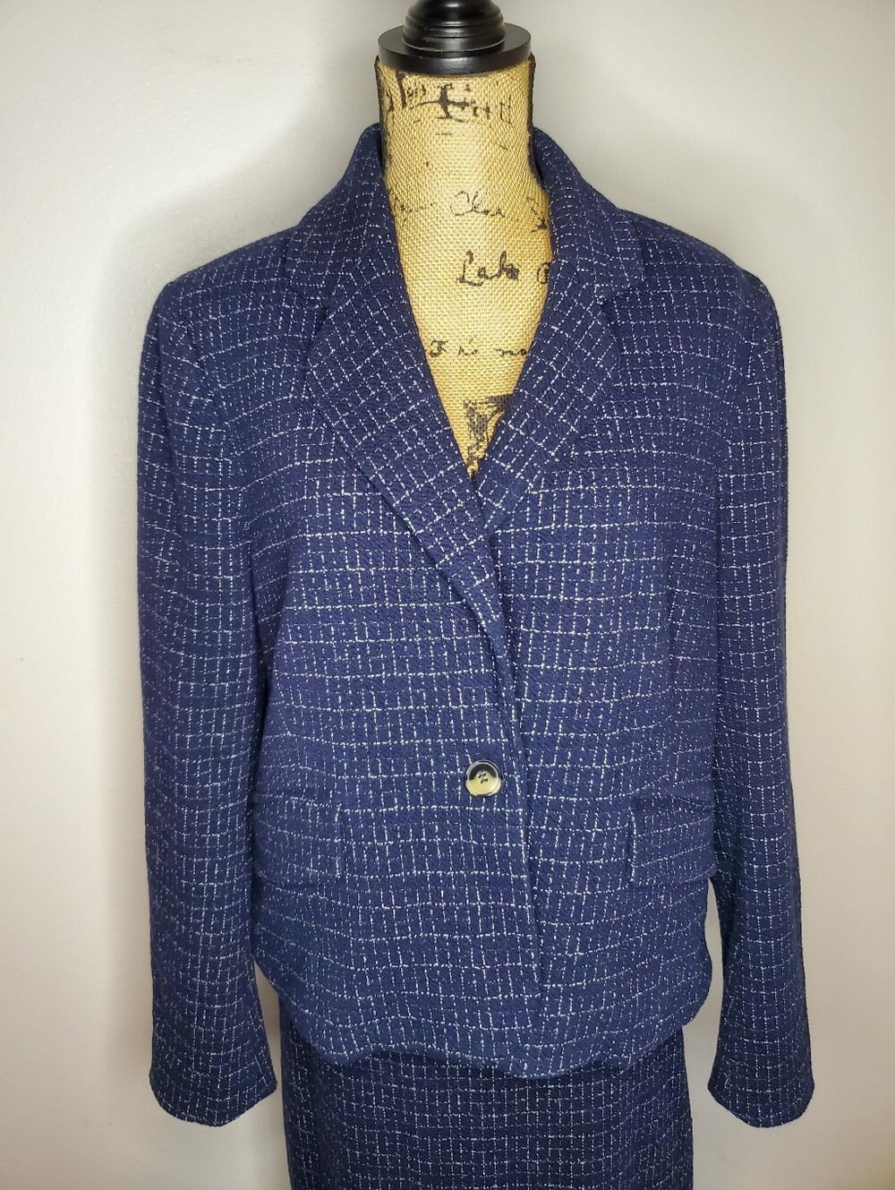 NWOT Anthropologie Cartonnier Michel Knit Blazer Size 14 - Picture 2 of 9